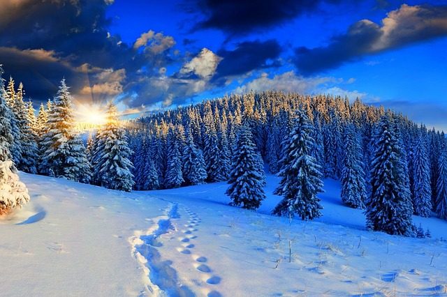 Schnee an Weihnachten 2014